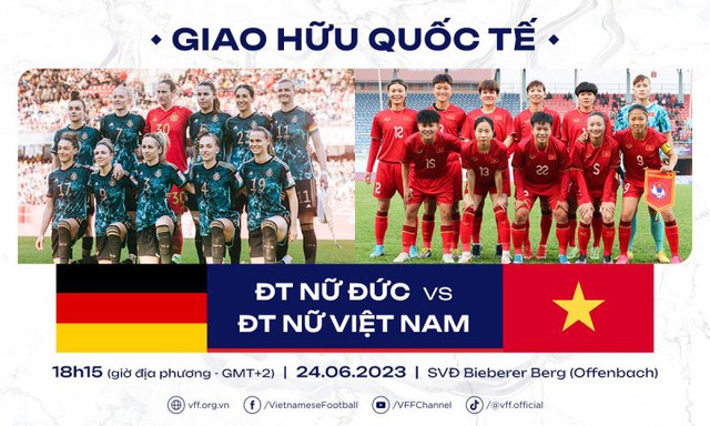Đội tuyển nữ Việt Nam giao hữu với Đức trước thềm World Cup 2023 - Ảnh 1.