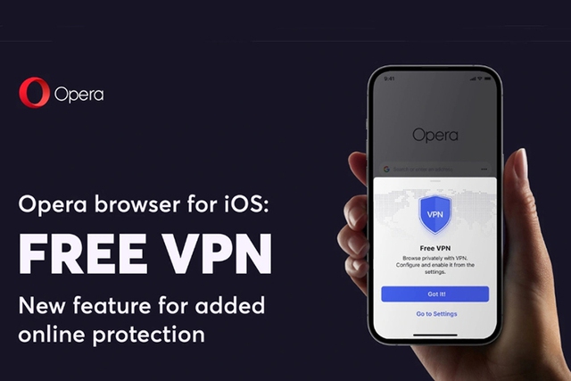 Trình duyệt Opera bổ sung VPN miễn phí cho iPhone - Ảnh 1.