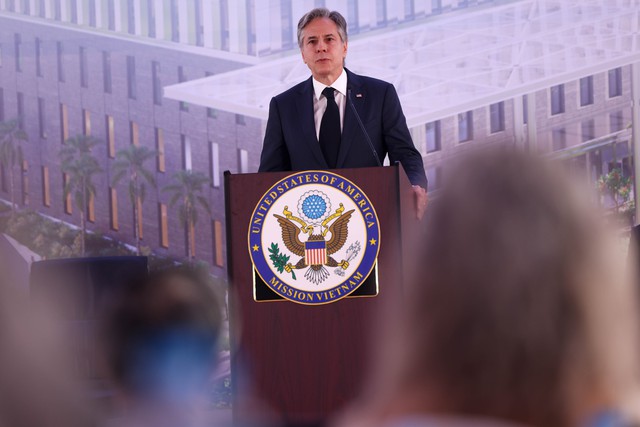 Ngoại trưởng Mỹ: Đại sứ quán mới là bước tiến quan trọng trong quan hệ hai nước - Ảnh 3.