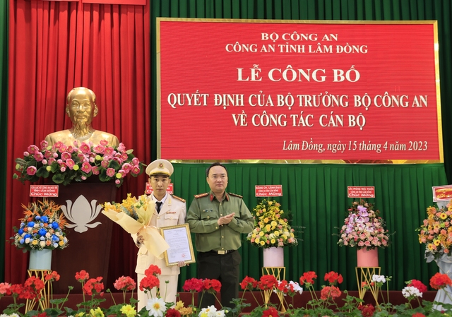 Công an Lâm Đồng có thêm tân phó giám đốc - Ảnh 1.