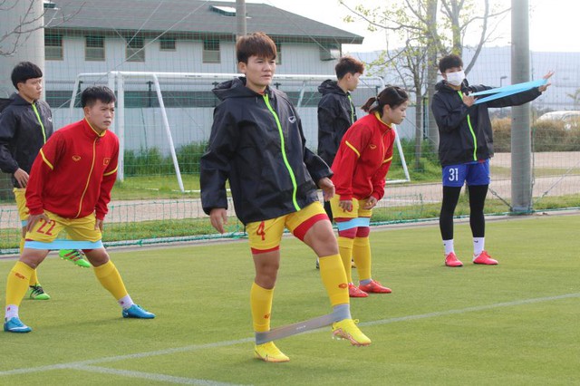 Đội tuyển nữ Việt Nam hào hứng với sân tập đẹp tại Nhật Bản - Ảnh 1.