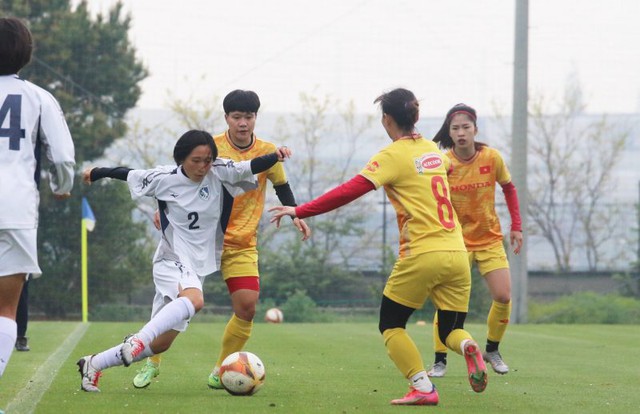 Đội tuyển nữ Việt Nam thắng dễ trận giao hữu đầu tiên tại Nhật Bản - Ảnh 2.