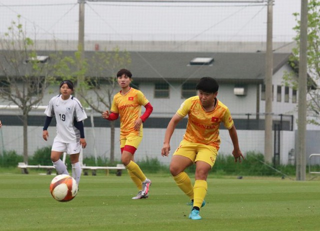Đội tuyển nữ Việt Nam thắng dễ trận giao hữu đầu tiên tại Nhật Bản - Ảnh 3.