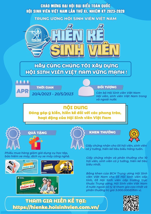 Sẽ trao thưởng cho những sinh viên tham gia hiến kế cho Hội Sinh viên Việt Nam - Ảnh 1.