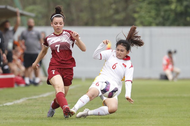 U.17 nữ Việt Nam thắng giòn giã trận ra quân vòng loại châu Á 2024 - Ảnh 1.