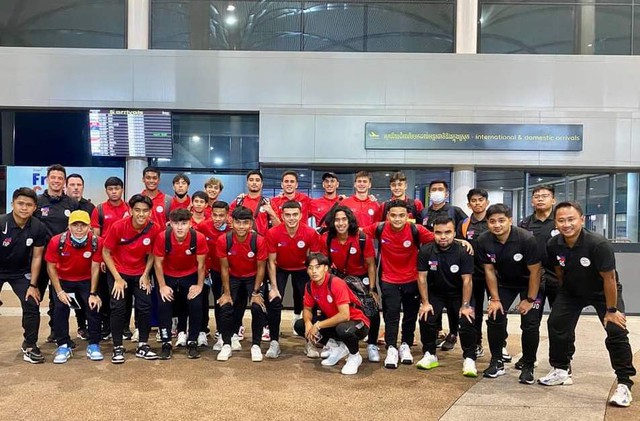 U.22 Philippines đến Campuchia sớm để chuẩn bị cho SEA Games 32 - Ảnh 1.