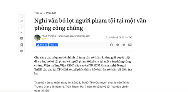 Công chứng viên lãnh án, văn phòng công chứng bồi thường vì thiếu trách nhiệm - Ảnh 1.