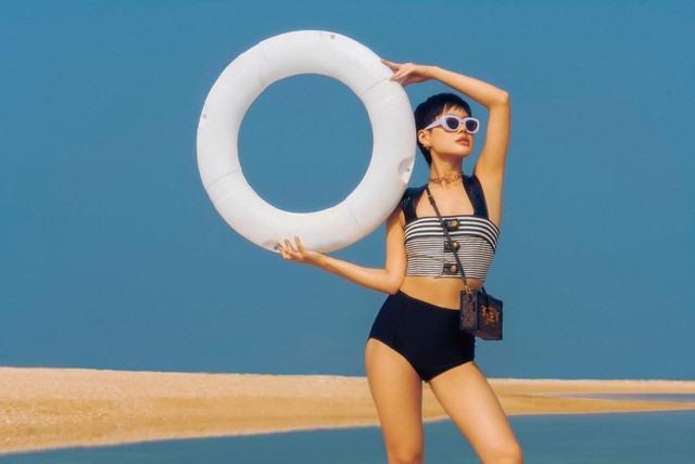 Đi biển, ngoài bikini, sao Việt còn có 3 outfit sau để tỏa sán - Ảnh 4.