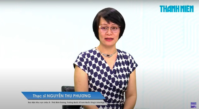 Thạc sĩ Nguyễn Thu Phương nhấn mạnh ưu điểm khi học IB online tại trường King's InterHigh