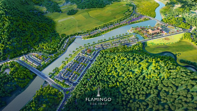 Flamingo Tân Trào: Tác phẩm kiến trúc độc đáo đa sắc màu bên dòng sông Phó Đáy - Ảnh 1.