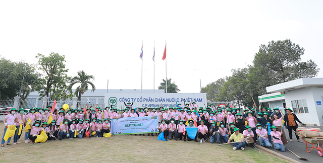 Tập thể nhân viên CPV tại Đồng Nai tham gia sự kiện Ngày trái đất