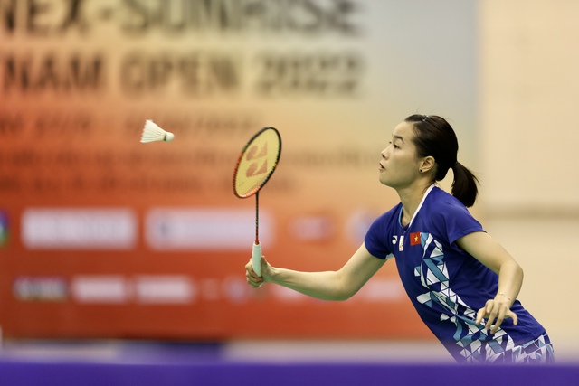 Nguyễn Thùy Linh thắng ‘chớp nhoáng’ ở vòng 1 giải cầu lông châu Á 2023 - Ảnh 2.