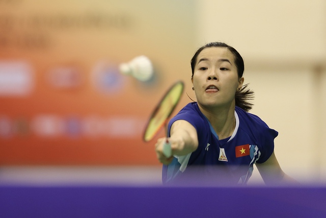Nguyễn Thùy Linh thắng ‘chớp nhoáng’ ở vòng 1 giải cầu lông châu Á 2023 - Ảnh 1.