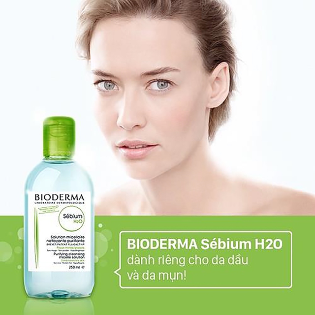 Bioderma Sebium H20 phù hợp với làn domain authority dầu mụn, domain authority hỗn hợp thiên dầu