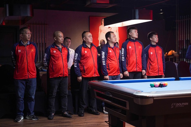 Lễ xuất quân của đoàn billiards va snooker Việt Nam tham dự SEA Games 32 - Ảnh 2.