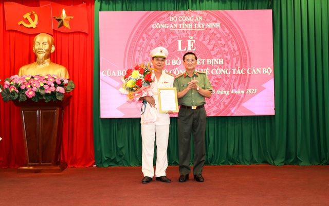 Đại tá Hồ Thành Hiên được bổ nhiệm Phó Giám đốc Công an tỉnh Tây Ninh - Ảnh 1.