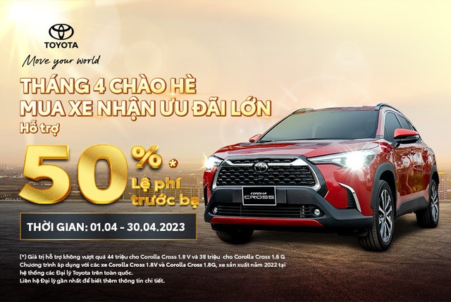 Mua Toyota Corolla Cross trong tháng 4.2023: Khách hàng nhận ưu đãi lớn - Ảnh 1.