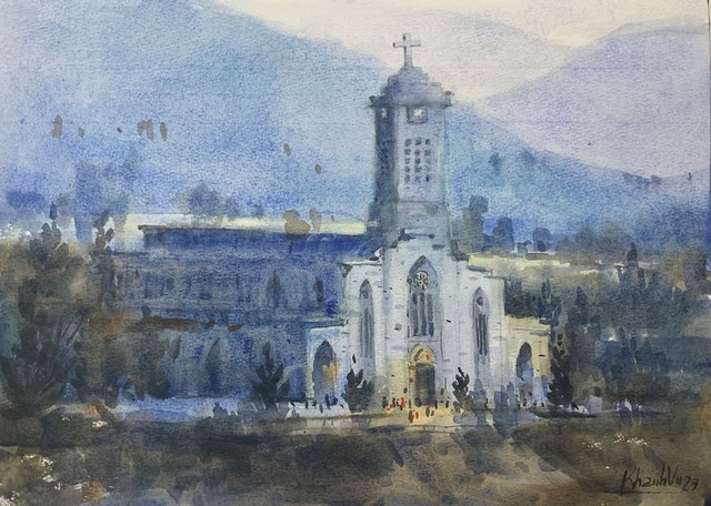 Góc ký họa: Nhà thờ Núi Nha Trang - Ảnh 1.