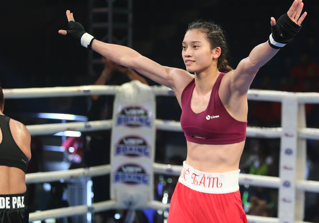 Á quân boxing thế giới Nguyễn Thị Tâm gặp khó  ở SEA Games 32 - Ảnh 1.