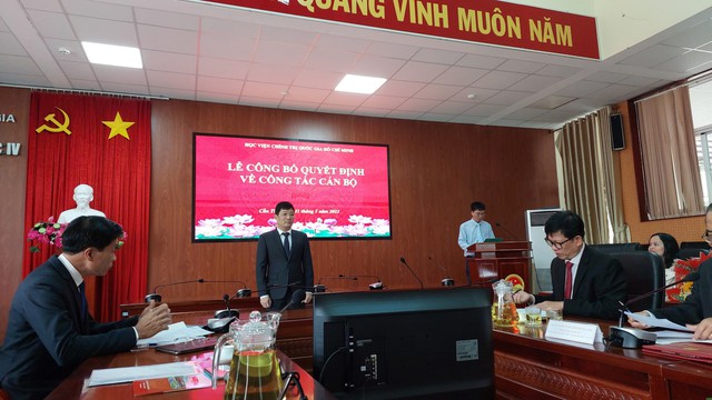 Bổ nhiệm PGS-TS Nguyễn Xuân Phong làm Phó giám đốc Học viện Chính trị khu vực IV - Ảnh 2.