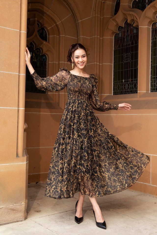 Trang phục họa tiết, lụa, chiffon - Ảnh 3.