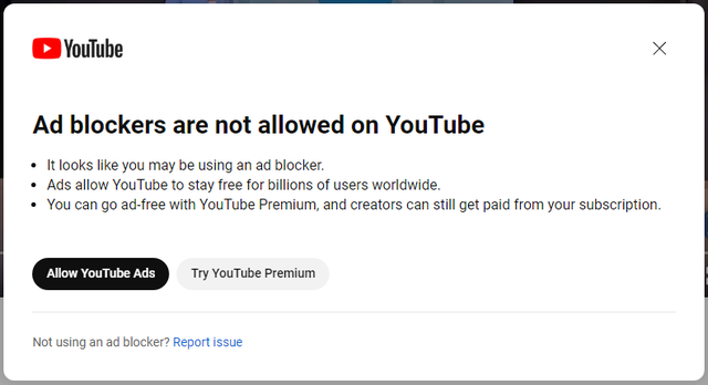 YouTube thử nghiệm cấm chương trình chặn quảng cáo - Ảnh 1.