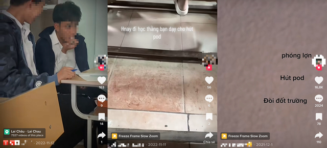 Phản giáo dục trên TikTok: Học sinh hút thuốc, 'khịa' thầy cô, bày cách gian lận - Ảnh 3.