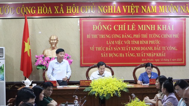 Phó Thủ tướng Chính phủ Lê Minh Khái làm việc tại Bình Phước - Ảnh 3.