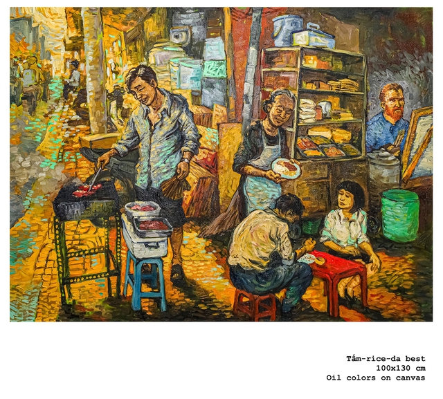 Ngắm danh họa Van Gogh giữa Sài Gòn ăn bánh mì và dạo phố chụp ảnh - Ảnh 3.