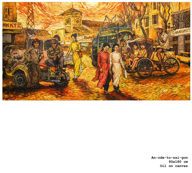 Ngắm danh họa Van Gogh giữa Sài Gòn ăn bánh mì và dạo phố chụp ảnh - Ảnh 8.
