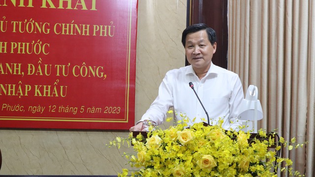 Phó Thủ tướng Chính phủ Lê Minh Khái làm việc tại Bình Phước - Ảnh 4.
