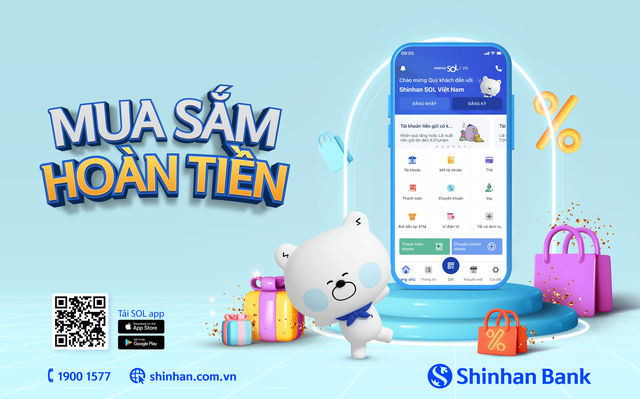 Săn sale 15.5 với ưu đãi hoàn tiền lên đến 35% trên ứng dụng Shinhan SOL VN - Ảnh 2.