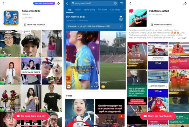 Hashtag SEAGames2023 vượt 16 tỉ lượt xem TikTok - Ảnh 1.