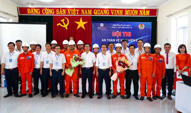 Tưng bừng Hội thi An toàn vệ sinh viên giỏi của Công ty Thủy điện Quảng Trị - Ảnh 1.