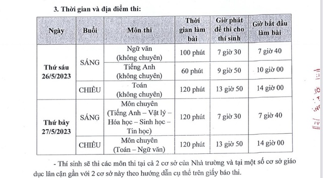 Tỷ lệ chọi lớp 10 Trường Phổ thông Năng khiếu năm 2023 tăng - Ảnh 2.