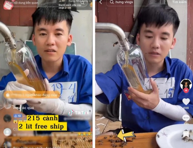 Nhiều nghi vấn sau khi Hưng Vlog xóa clip bán 'mật ong hoa vải' giá 215.000 đồng/2l - Ảnh 2.