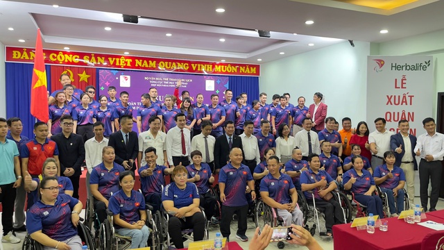 Đoàn thể thao người khuyết tật Việt Nam sẵn sàng tham dự Asean Para Games 12 - Ảnh 1.