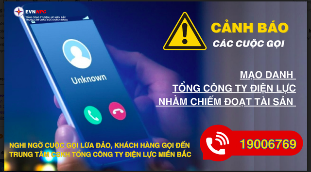 Cảnh báo mạo danh công ty điện lực 'đe dọa cắt điện' để lừa đảo - Ảnh 1.