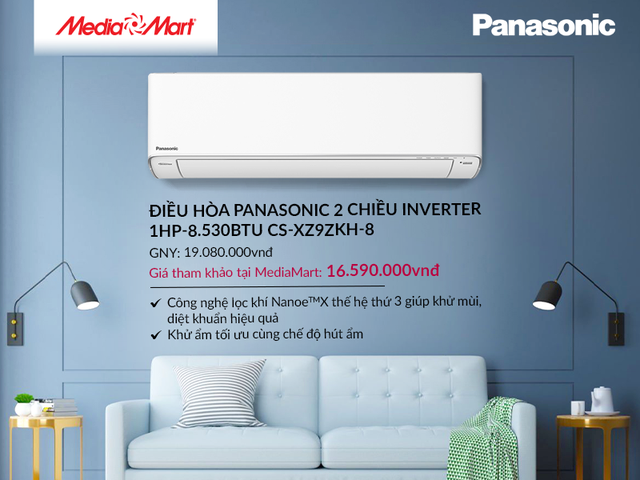 Top 5 điều hòa Panasonic giảm sốc đáng mua nhất hè 2023 - Ảnh 4. Top 5 điều hòa Panasonic giảm sốc đáng mua nhất hè 2023 - Ảnh 4.
