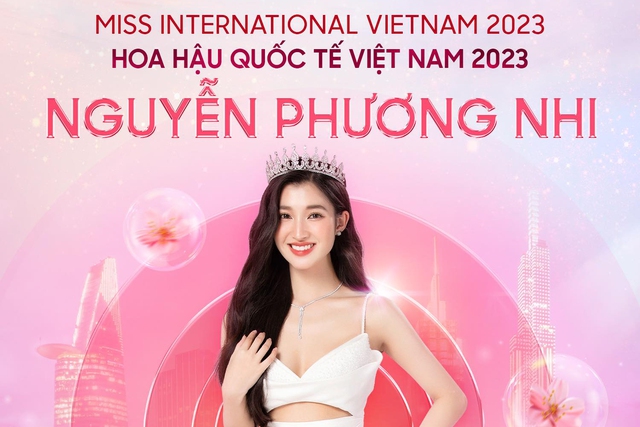 Á hậu Phương Nhi thi Hoa hậu Quốc tế 2023 - Ảnh 1.