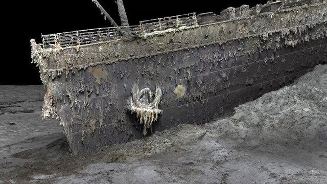 Hé lộ những hình ảnh hoàn chỉnh nhất của xác tàu Titanic - Ảnh 1.
