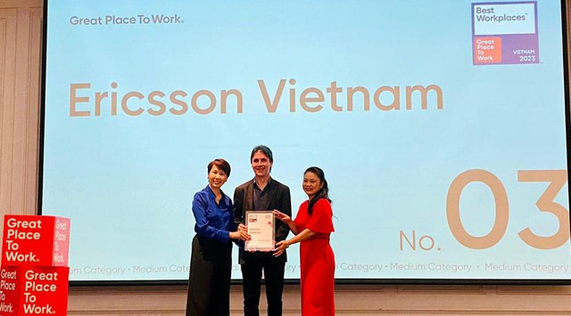 Ericsson Việt Nam được vào Top 10 nơi làm việc tốt nhất tại Việt Nam năm 2023 - Ảnh 1.