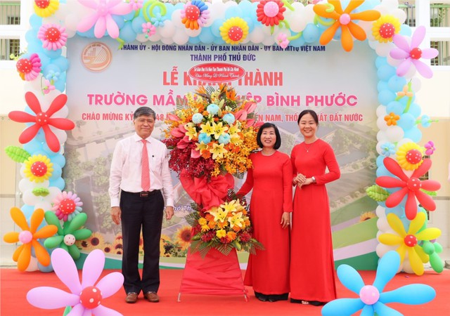 TP.Thủ Đức, TP.HCM khánh thành 3 trường mầm non tổng mức đầu tư hơn 150 tỉ đồng - Ảnh 1.