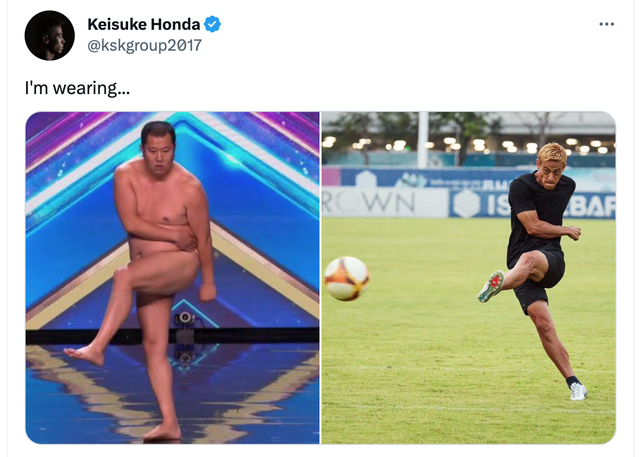 HLV Keisuke Honda đòi cởi trần như diễn viên hài gây ‘náo loạn’ Britain's Got Talent - Ảnh 1.