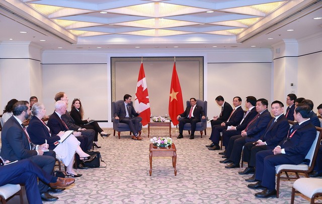 Thủ tướng Phạm Minh Chính gặp Thủ tướng Canada, Ấn Độ bên lề Hội nghị G7 - Ảnh 3.