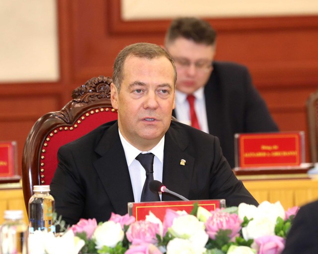 Tổng Bí thư Nguyễn Phú Trọng hội đàm với Chủ tịch Đảng Nước Nga Thống nhất - Ảnh 3.