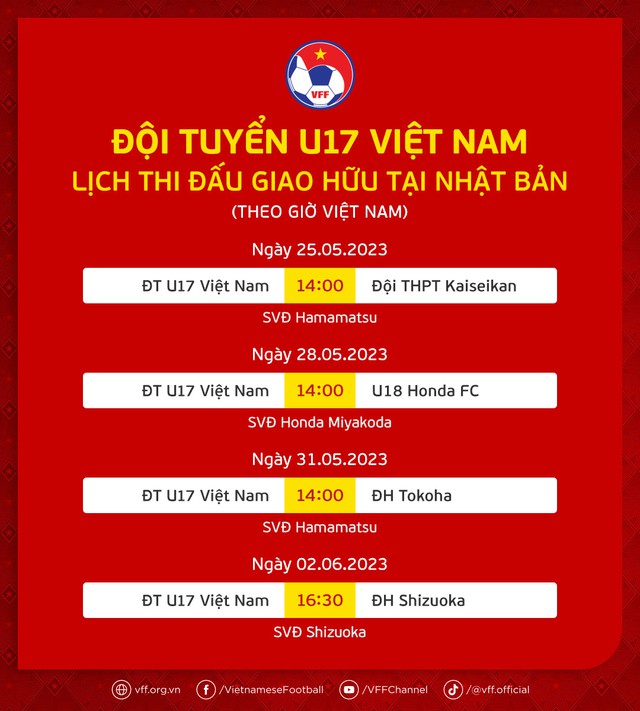 U.17 Việt Nam đến Nhật Bản, chạm trán 4 đội với 'độ khó tăng dần' - Ảnh 3.