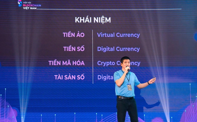 Ông Phan Đức Trung - Phó Chủ tịch thường trực Hiệp hội Blockchain Việt Nam tại sự kiện Tour de Web3 ở TP.HCM