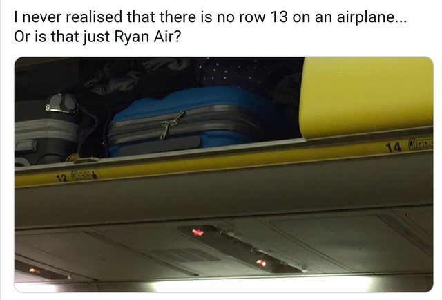 Vì sao nhiều hãng hàng không bỏ ghế 13, 14, 17? - Ảnh 1.