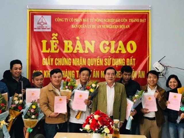 Bàn giao sổ đỏ dự án Cầu Hưng - Lai Nghi - Ảnh 1.